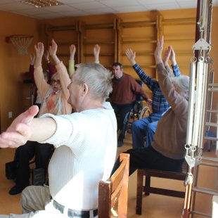 Ārstnieciskās vingrošanas nodarbības. Foto: Elena Boté